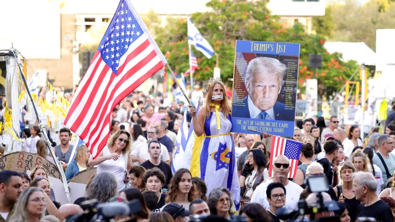Miting istoric la Tel Aviv: Israelul așteaptă eliberarea ultimilor 48 de ostatici din Gaza
