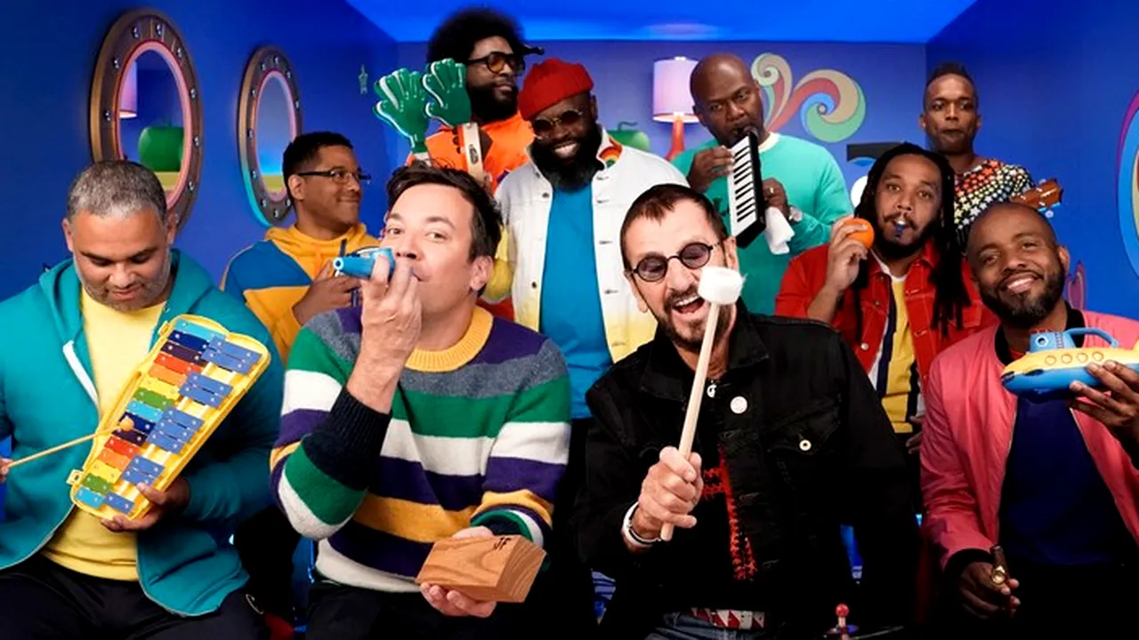 Ascultă SMART RADIO. Fostul Beatles, Ringo Starr, a interpretat piesa ”Yellow Submarine” la instrumente de jucărie | VIDEO