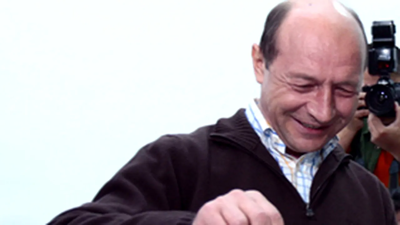 Preşedintele Băsescu a votat la Liceul Xenopol