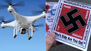 Pliante naziste, împrăştiate cu DRONA. Ce mesaje au găsit fanii lui Ariana Grande în apropierea sălii de concert