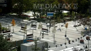 Centrul municipiului Miercurea Ciuc, modernizat cu şase milioane de euro din fonduri europene - FOTO