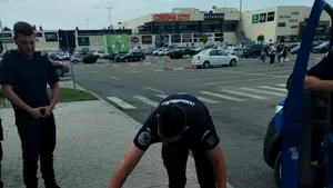 Alertă în Galați: doi câini amstaff liberi în parcarea unui mall