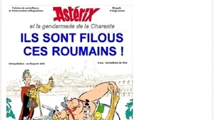 Parodie a unui departament al Jandarmeriei franceze, după ce doi români au fost reţinuţi pentru furt: 