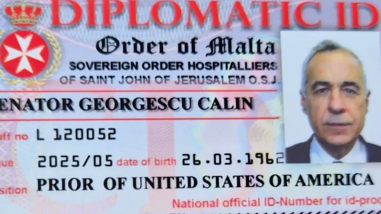 Documentul surpriză găsit la perchezițiile de la Călin Georgescu: o „legitimație diplomatică” a Ordinului de Malta. Ambasadorul: Nu e membru, noi nu am emis-o
