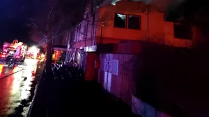 Incendiu la un restaurant din Huși