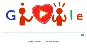 Google sărbătoreşte Valentine's Day printr-un logo care îi invită pe utilizatori să ofere ciocolată