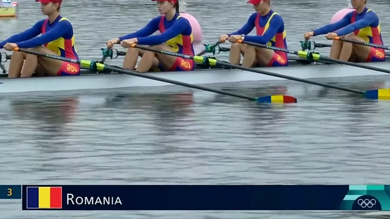 Paris 2024 - Echipajul românesc de patru vâsle feminin merge în recalificări