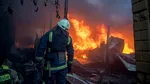 Incendiu uriaș la o benzinărie din Ucraina în urma unui atac al rușilor