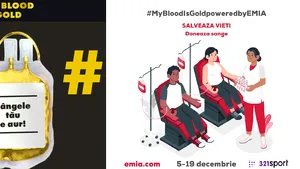 În pas de alergare la donare: #MyBloodIsGold, campanie de donare de sânge în perioada 5-19 decembrie