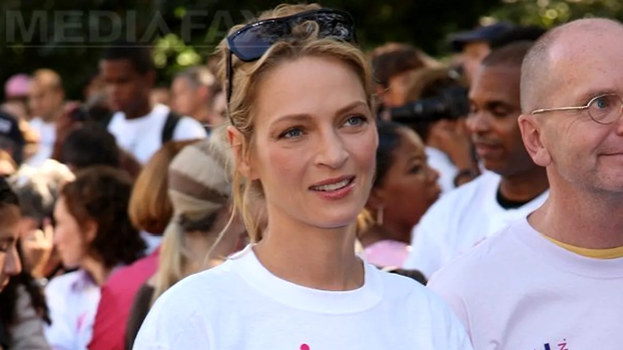 Uma Thurman, ambasadoarea unui lanţ de magazine în lupta împotriva cancerului mamar