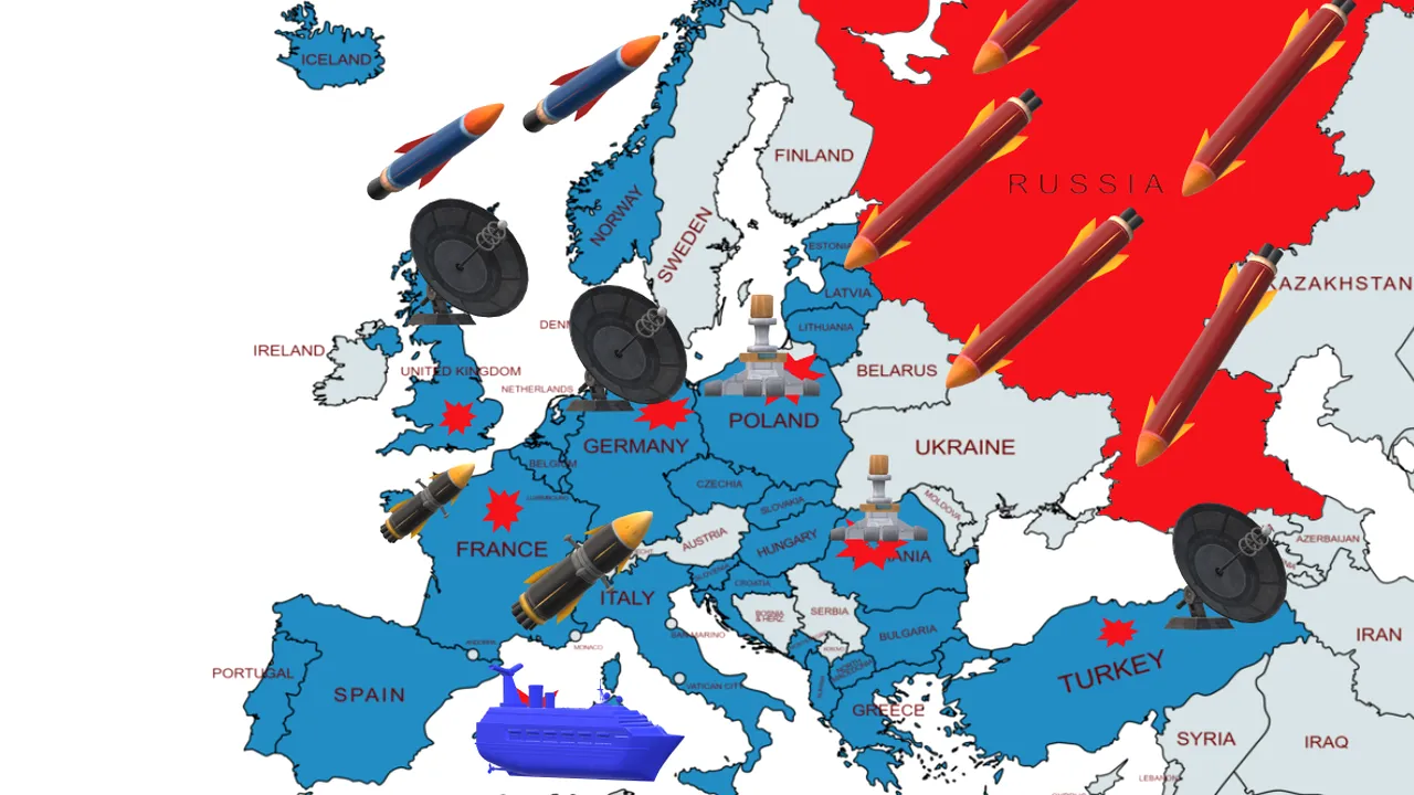 Şase ţări europene ar putea fi bombardate de Rusia în caz de război nuclear. România se află printre ţările vizate de ameninţarea nucleară