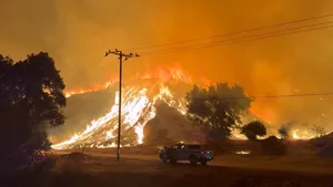 Un nou incendiu de vegetaţie a izbucnit lângă Los Angeles
