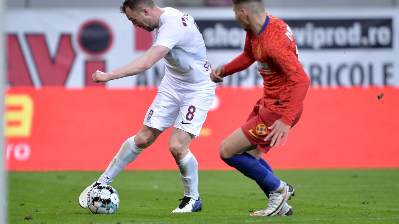 Derby spectaculos în Liga 1. FCSB şi CFR Cluj au remizat pe Arena Naţională, într-un meci cu 6 goluri