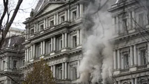Biroul lui Dick Cheney, avariat de un incendiu