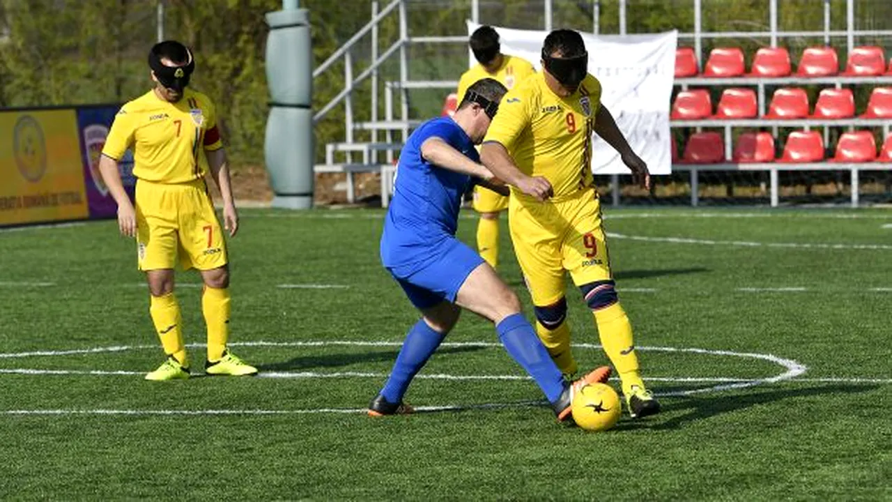 Naţionala masculină de fotbal pentru nevăzători a României intră în lupta pentru calificarea la EURO 2021