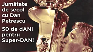 50 de dANI pentru Super-Dan! După Hagi King Size, Nasty Day, Lucescu 70 şi Haleppy Birthday, ProSport îl celebrează vineri, 22 decembrie, pe Dan Petrescu. Zi maraton pe www.prosport.ro