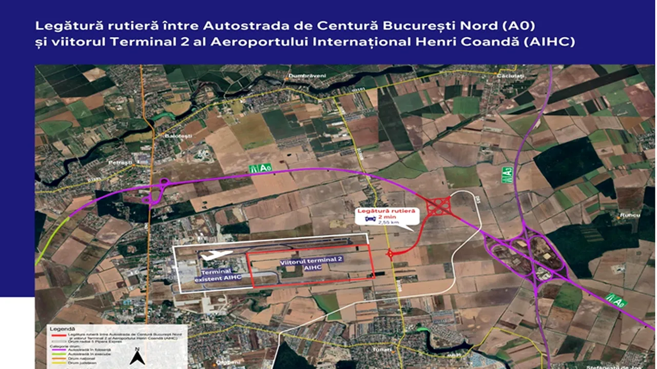 Nordul Capitalei se extinde: Conexiunea A0 – Terminalul 2 Otopeni schimbă harta rezidențială a zonei