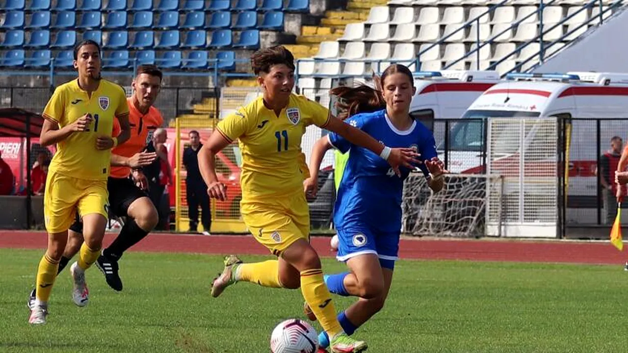 Naţionala de fotbal feminin U17 va juca două amicale cu Moldova