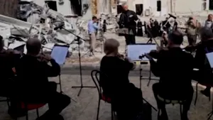 Orchestra de cameră a cântat pe ruinele spitalului de copii