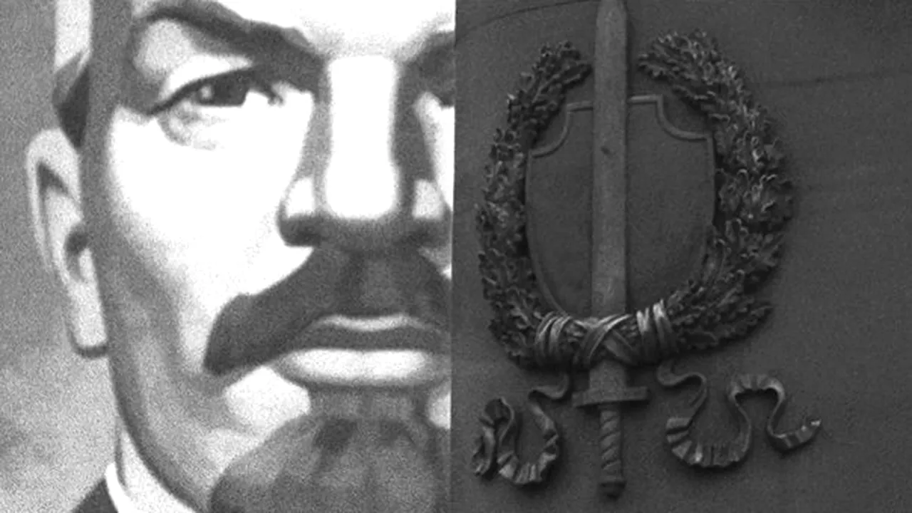 Un basorelief al lui Lenin din Sankt Petersburg, împroşcat cu vopsea roşie