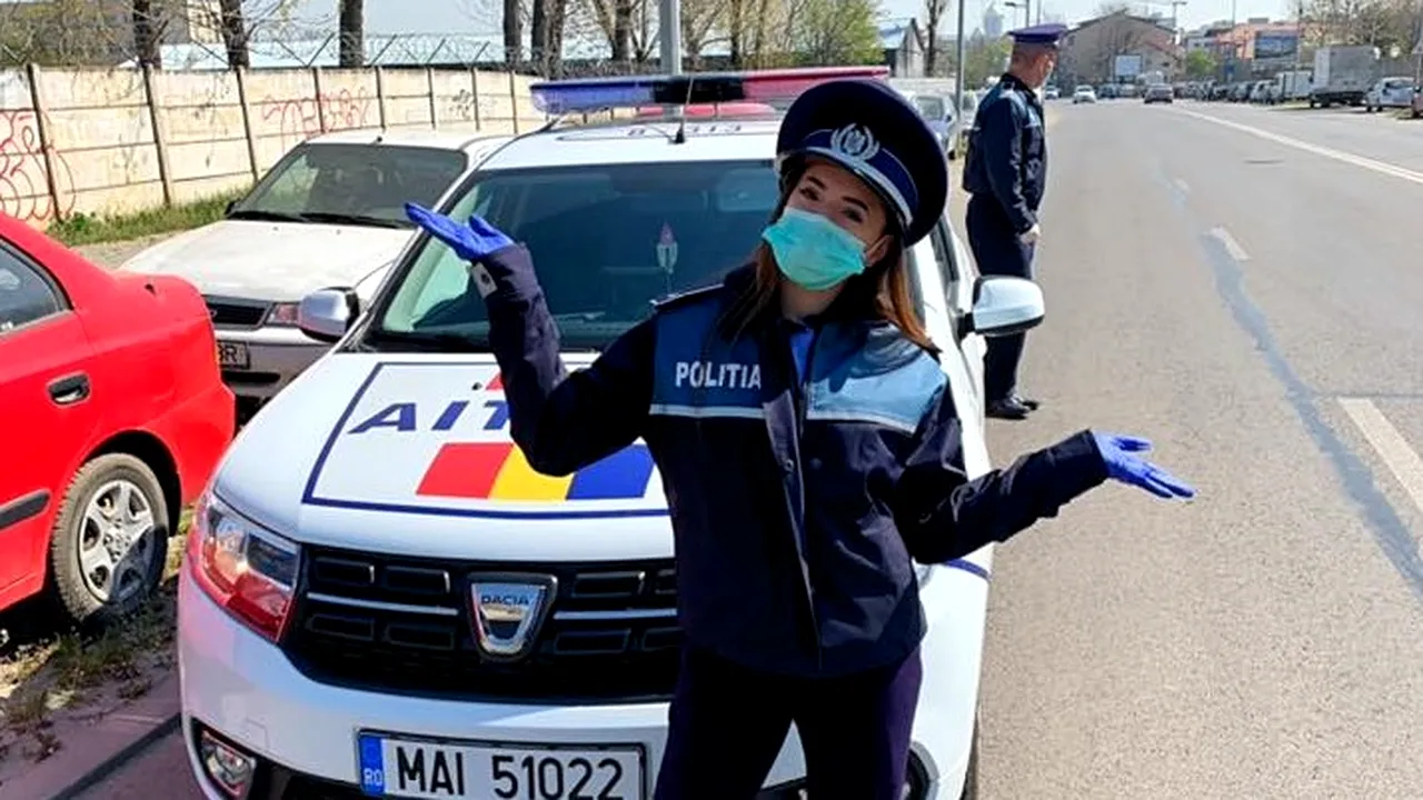 A renunţat la gimnastică şi a îmbrăcat uniforma de Poliţie. Campioana europeană a ieşit pe stradă să verifice dacă sunt respectate regulile autorităţilor