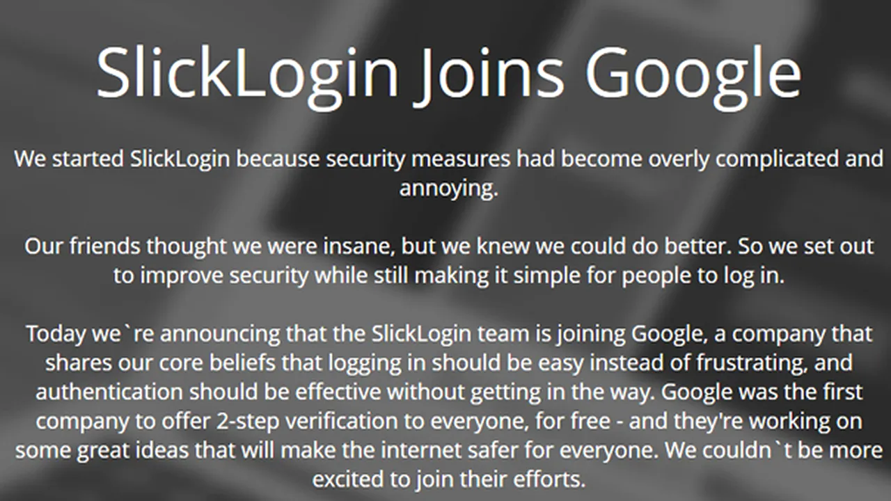 GOOGLE a cumpărat SlickLogin, un sistem care foloseşte sunetele ca parole de conectare. Cum va putea fi confirmată identitatea