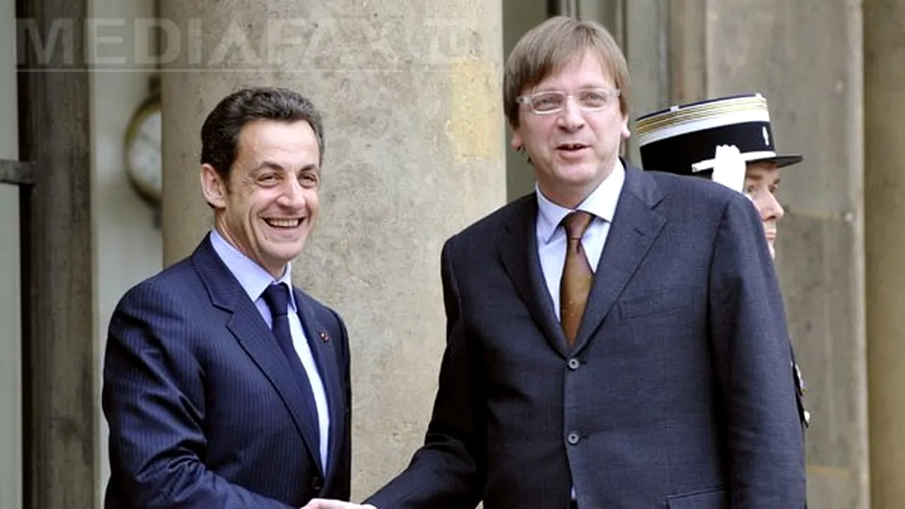 Guy Verhofstadt ridiculizează izolarea lui Sarkozy în UE după declaraţiile privind Schengen