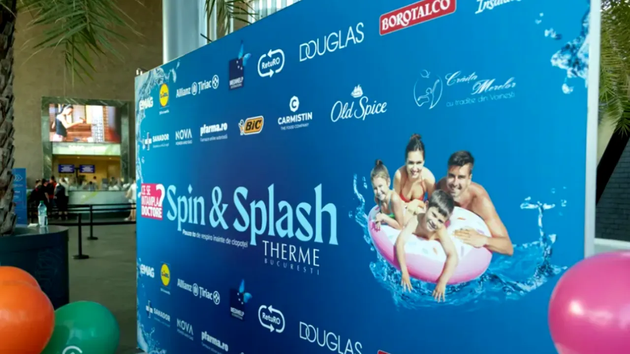 Distracție și voie bună, în a doua zi de „Spin & Splash by CSID” și THERME București