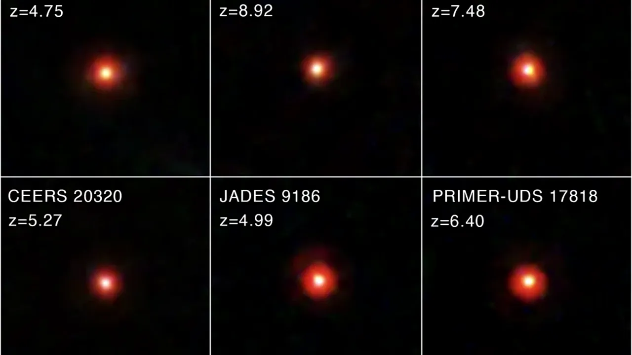 Descoperire spectaculoasă. Ce sunt „little red dots”, găurile negre tinere dezvăluite de Telescopul Webb