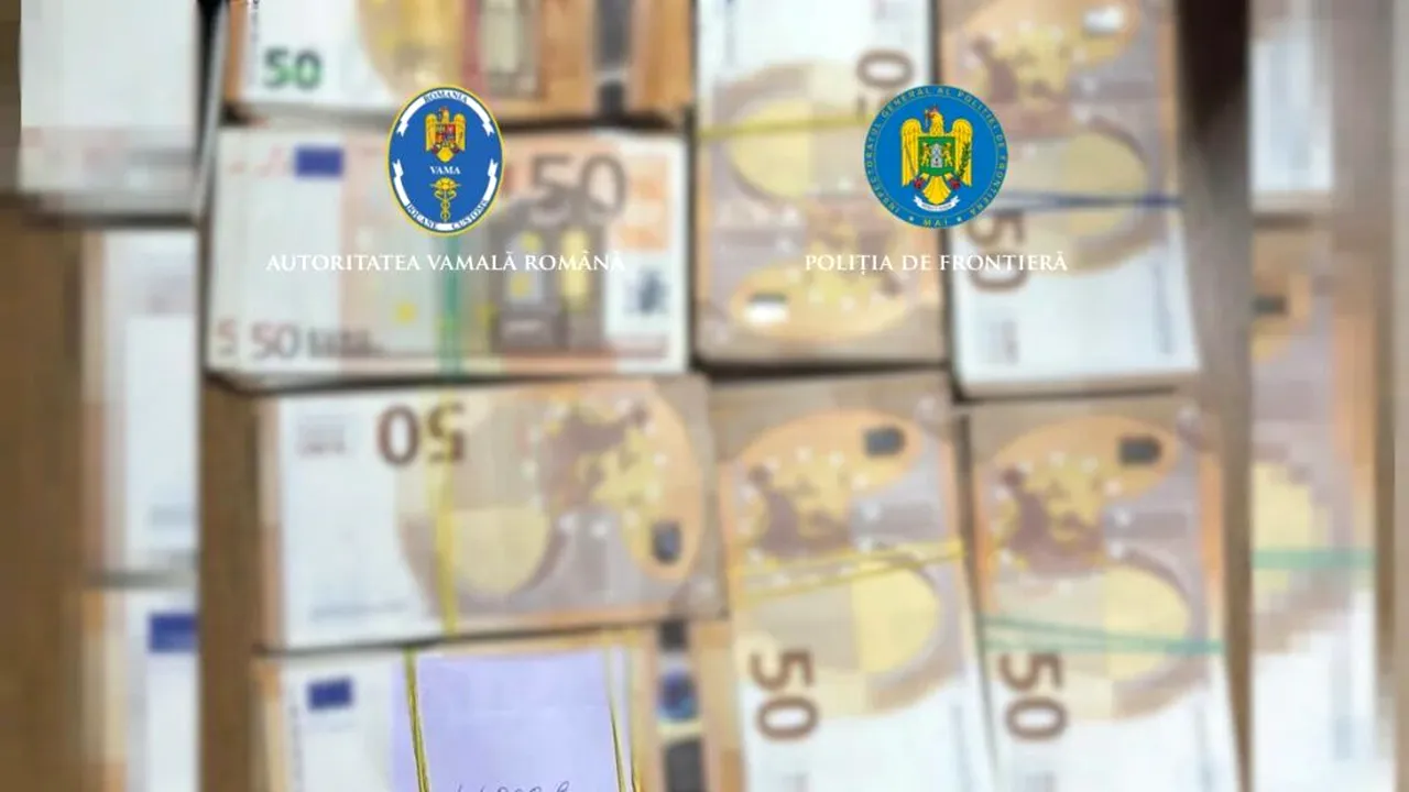 44.000 de euro ascunși în căptușeala unei genți, descoperiți noaptea la granița cu Ucraina