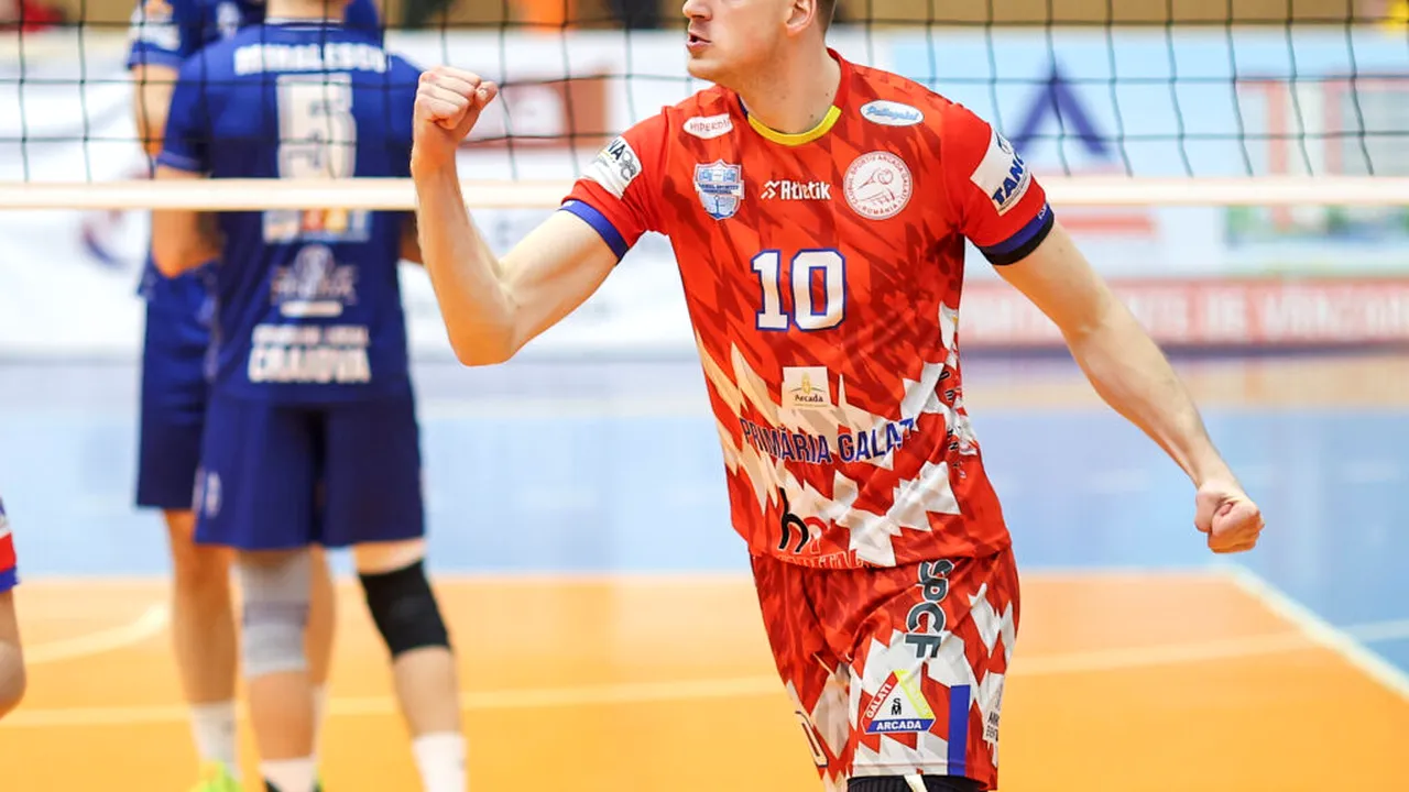 Vicecampioana României la volei masculin, Arcada Galați, prelungește contractul cu internaționalul sloven Sašo Štalekar