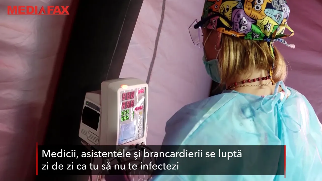 VIDEO | Eroii din spitalele româneşti: O zi fără simptome este o zi binecuvântată. „Întrebarea este când ne infectăm, nu dacă”