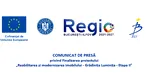 COMUNICAT DE PRESĂ privind Finalizarea proiectului  „Reabilitarea și modernizarea imobilului – Grădinița Luminița – Etapa II”