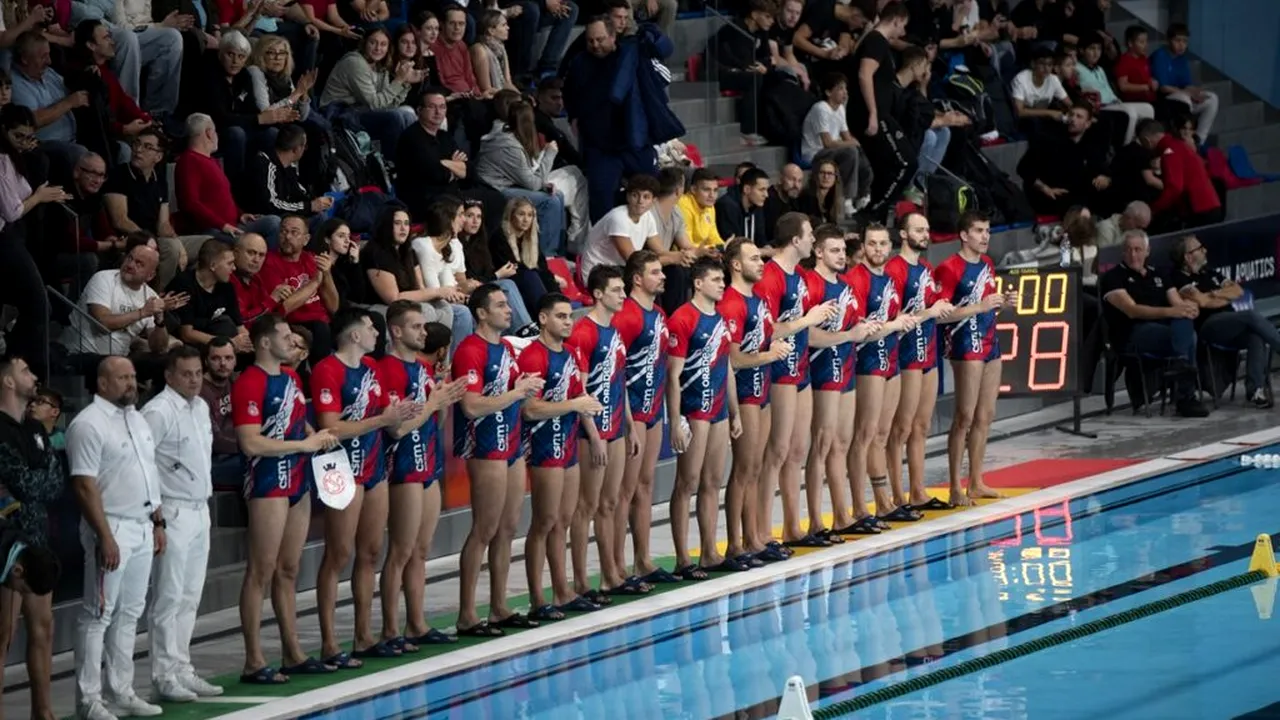 CSM Oradea întâlnește echipa spaniolă CN Terrassa în optimile EuroCup la polo pe apă masculin