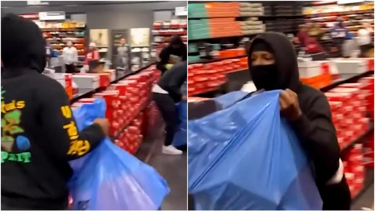 Au dat spargea la Nike: Pradă în valoare de 11.000 de euro furată în 37 de secunde 