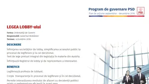 PSD discută la Neptun despre necesitatea unei legi a lobby-ului | DOCUMENT