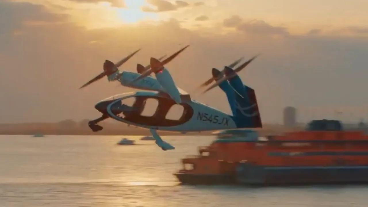 Taxiurile aeriene electrice decolează din Manhattan: cum arată primele zboruri test spre aeroportul JFK