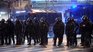 Jandarmeria dezminte că ar avea tunuri de apă în Piaţa Victoriei