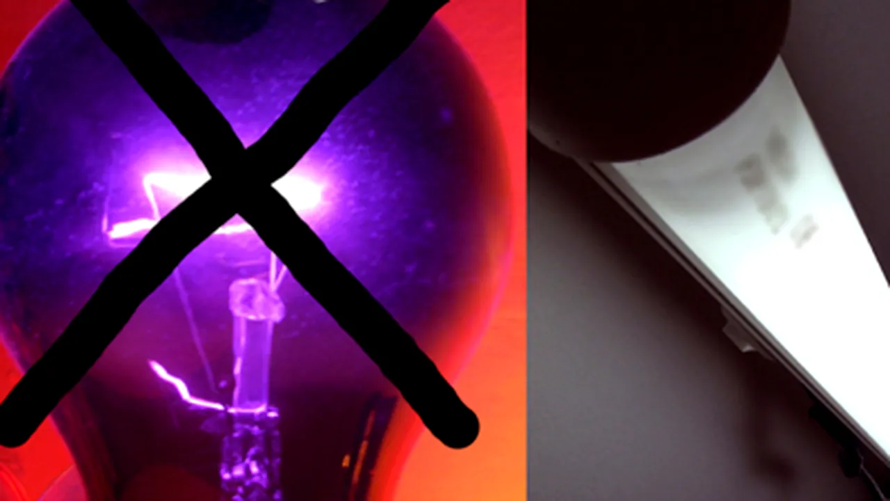 UE va interzice becurile incandescente în favoarea celor fluorescente