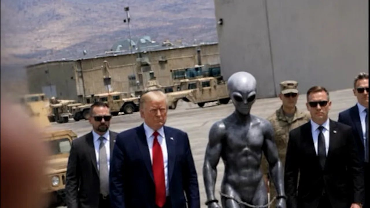 Trump postează imagini cu extratereștri și război în spațiu. Care este motivul