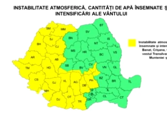 METEO Vremea se schimbă brusc: avertizare ANM pentru jumătate din țară, până joi