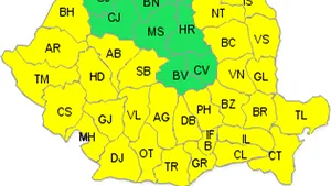 Nouă avertizare meteo: Caniculă, vijelii şi ploi în vest, centru şi nord