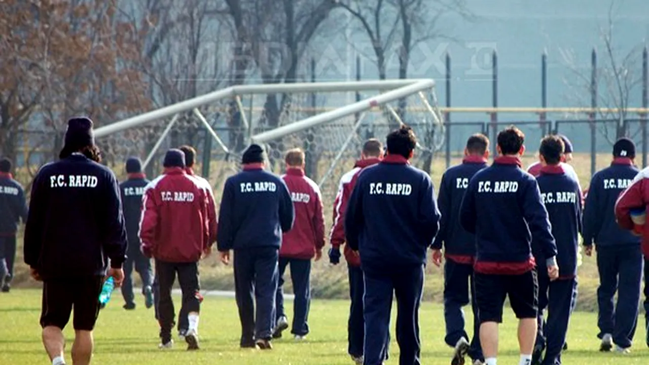 Rada a condus antrenamentul de sâmbătă al echipei Rapid. Conducerea clubului e nemulţumită de Sabău
