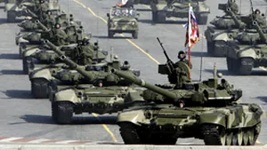 Debut al paradei militare din Piaţa Roşie