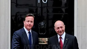 Traian Băsescu, în vizită oficială la Londra. Preşedintele a avut convorbiri cu premierul David Cameron