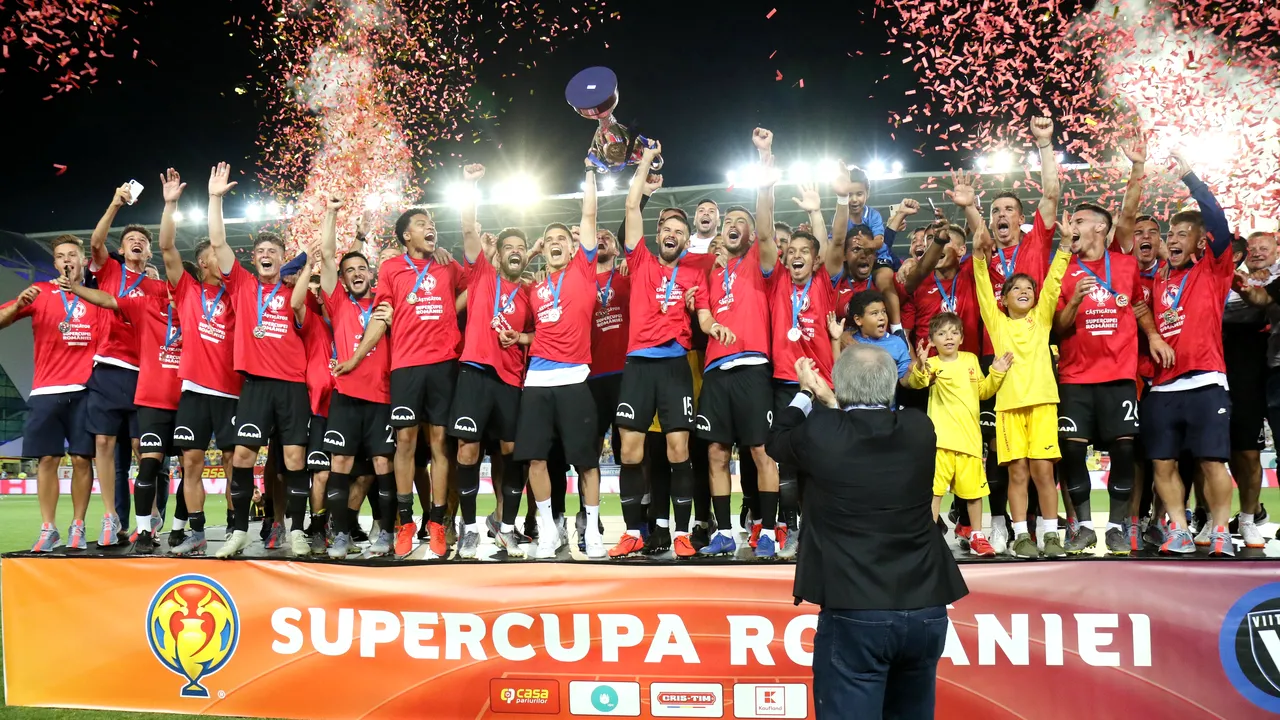 Viitorul Constanţa cucereşte în premieră Supercupa României după ce a învins cu 1-0 CFR Cluj/ Dan Petrescu: Am jucat cu trofeul pe masă, suntem supăraţi că am pierdut