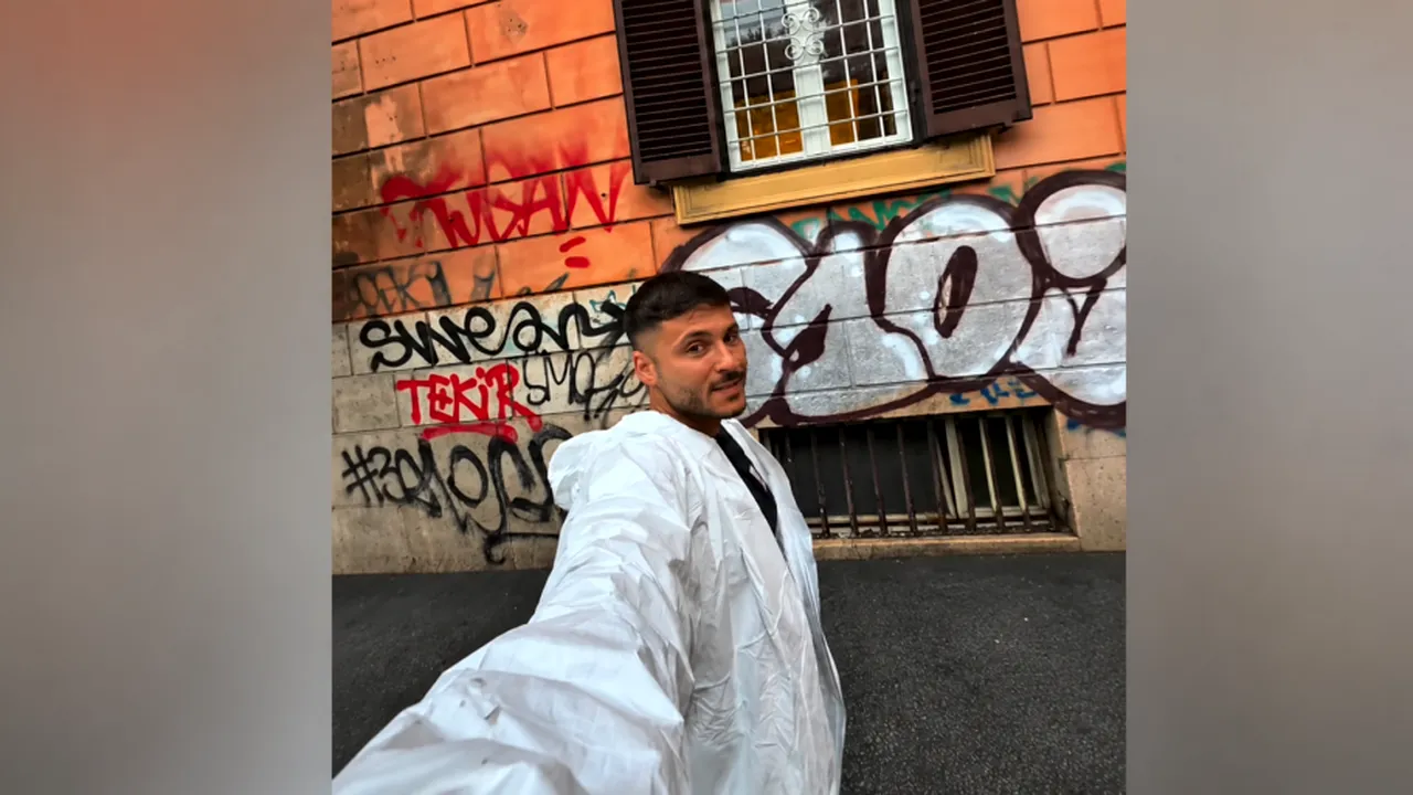 „Omul care curăță Roma”. Un influencer șterge gratuit graffiti-urile de pe clădirile istorice