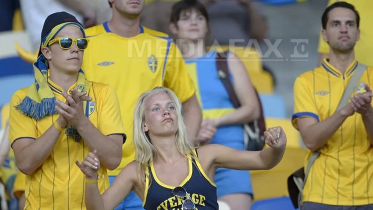 EURO 2012: UCRAINA a învins SUEDIA, scor 2-1, în grupa D