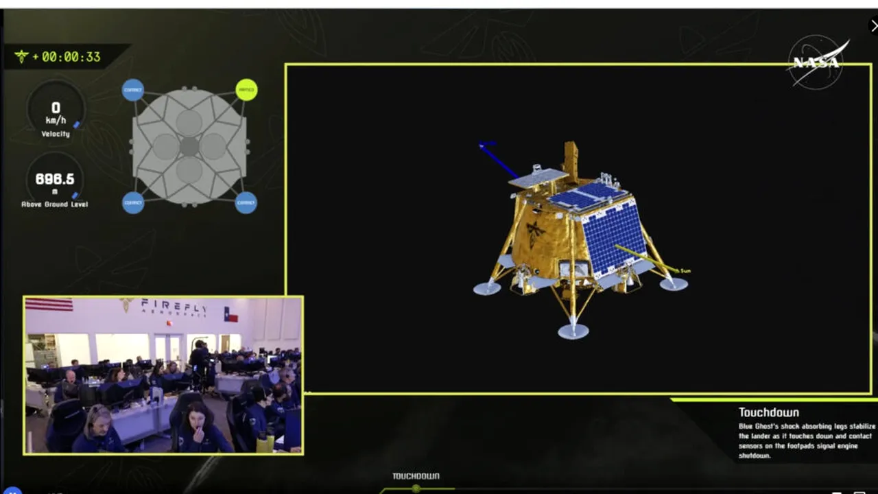 Un modul lunar a aterizat pe Lună. Este o misiune privată comandată de NASA