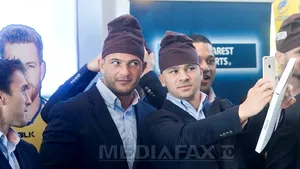 Naţionala de rugby a României a participat la festivitatea de bun venit la Cupa Mondială